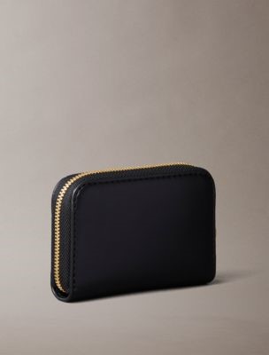 CK Bold Medium Zip Black Wallet