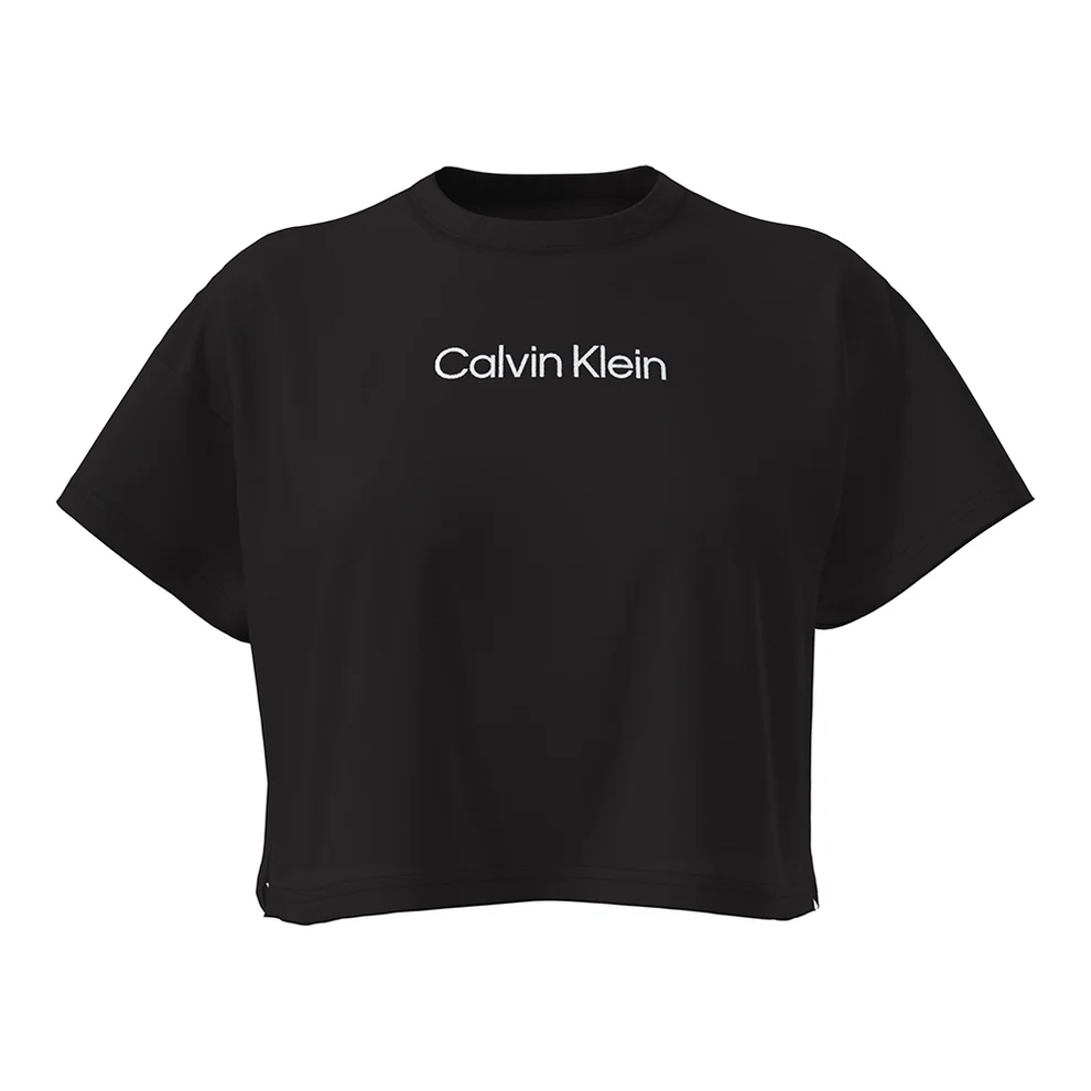 CK Woman Standard Slim T-SHIRT Black, Large